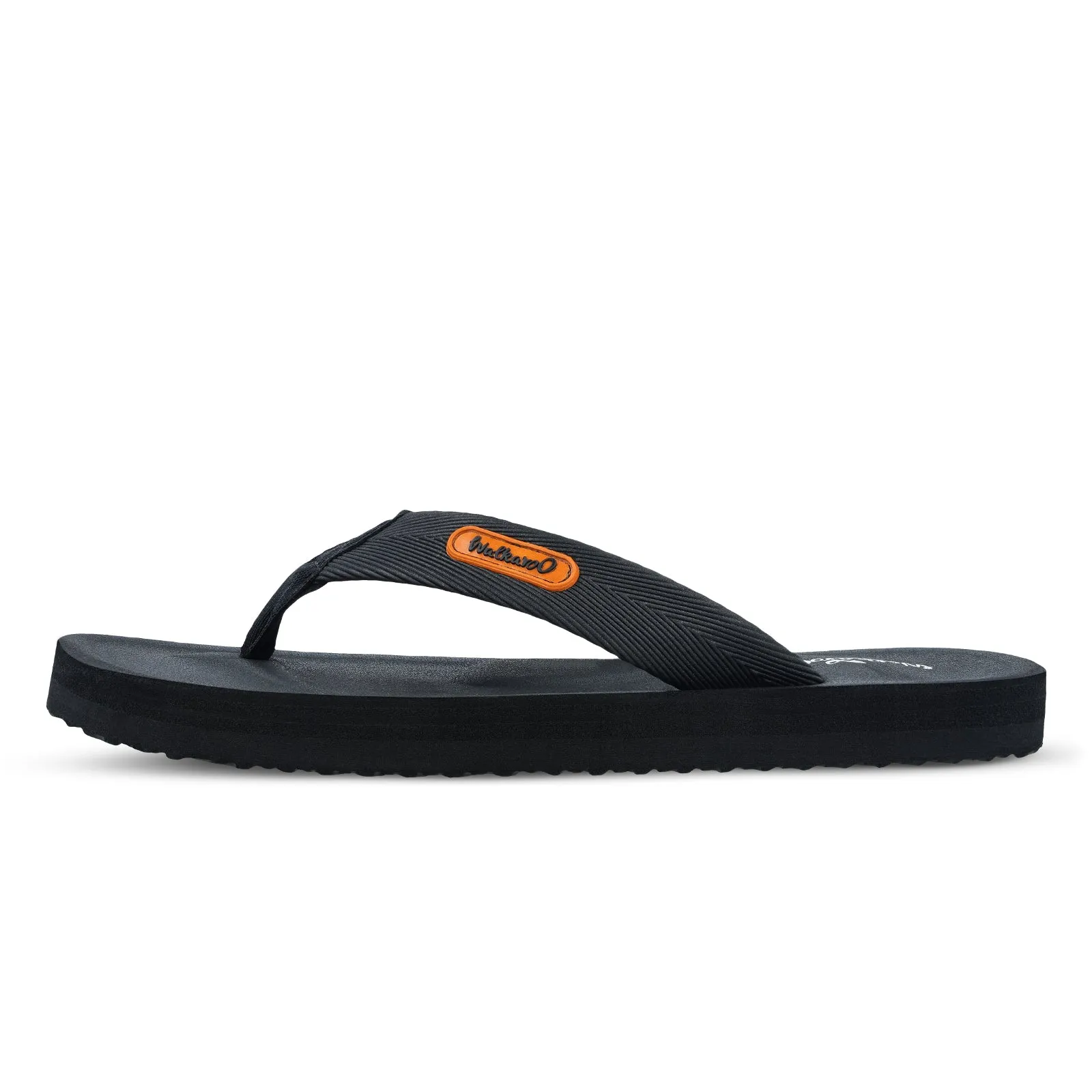 Walkaroo Gents Flip Flop Thong  - WC4228 Black