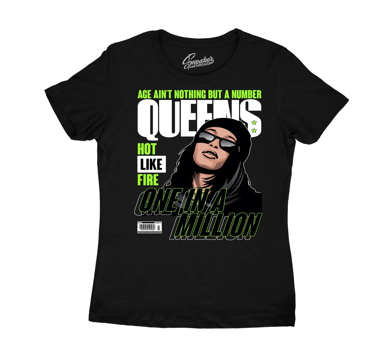 Womens - Electric Green 6 Queens Shirt